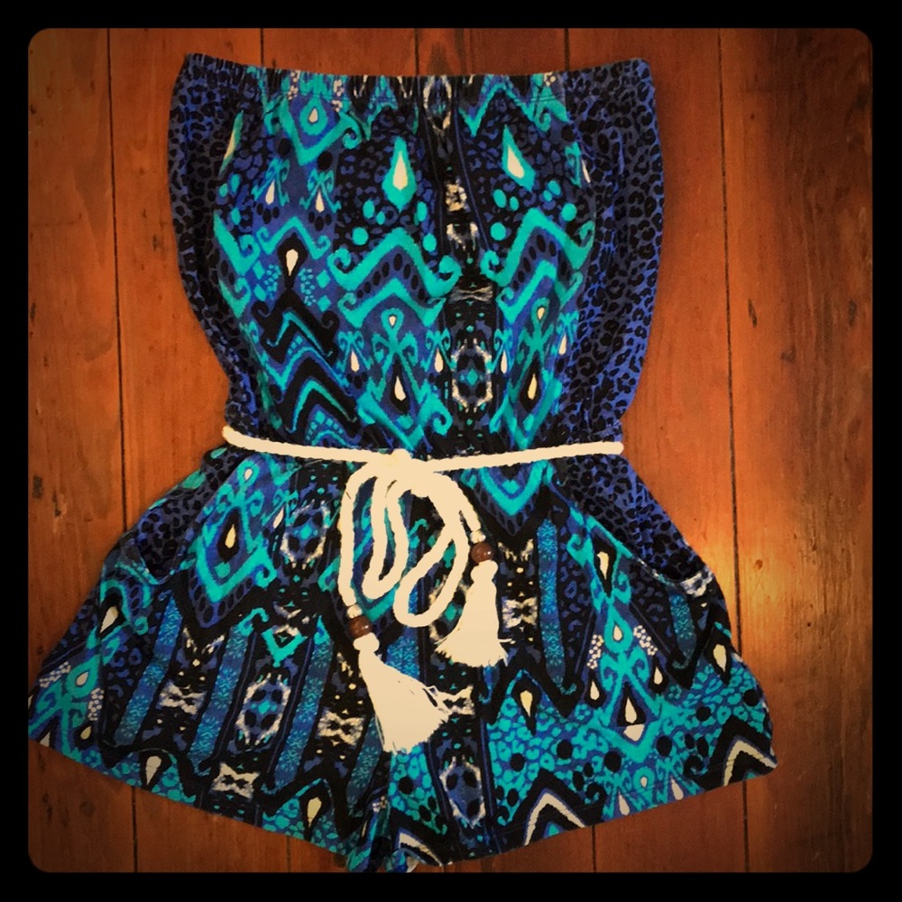 Strapless Romper